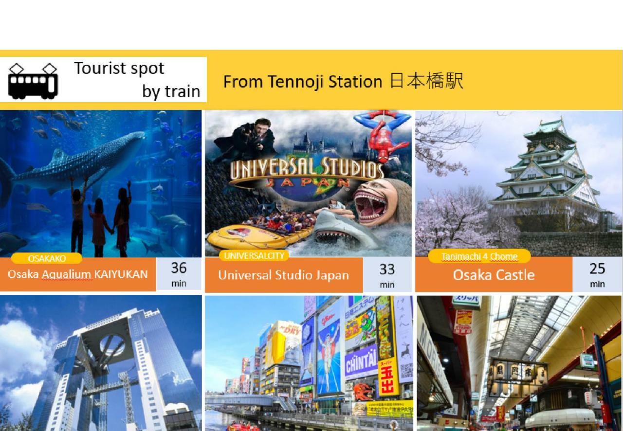 Apartmán Aqua Cite Dotonbori Ósaka Exteriér fotografie